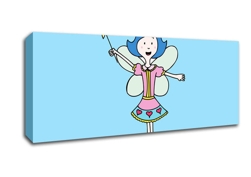 Picture of Fairy Princess Baby Blue Panoramic Canvas Wall Art