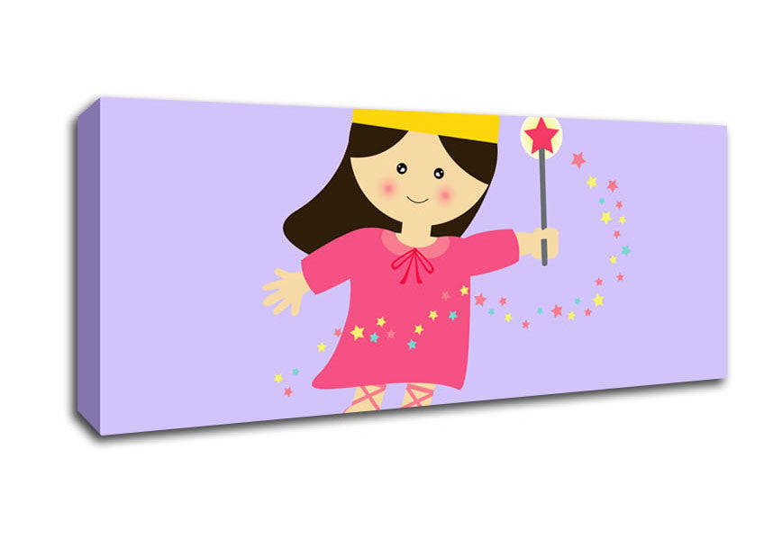 Picture of Magical Princess Lilac Panoramic Canvas Wall Art