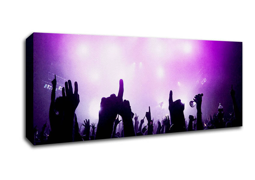 Picture of Purple Rave Panoramic Canvas Wall Art