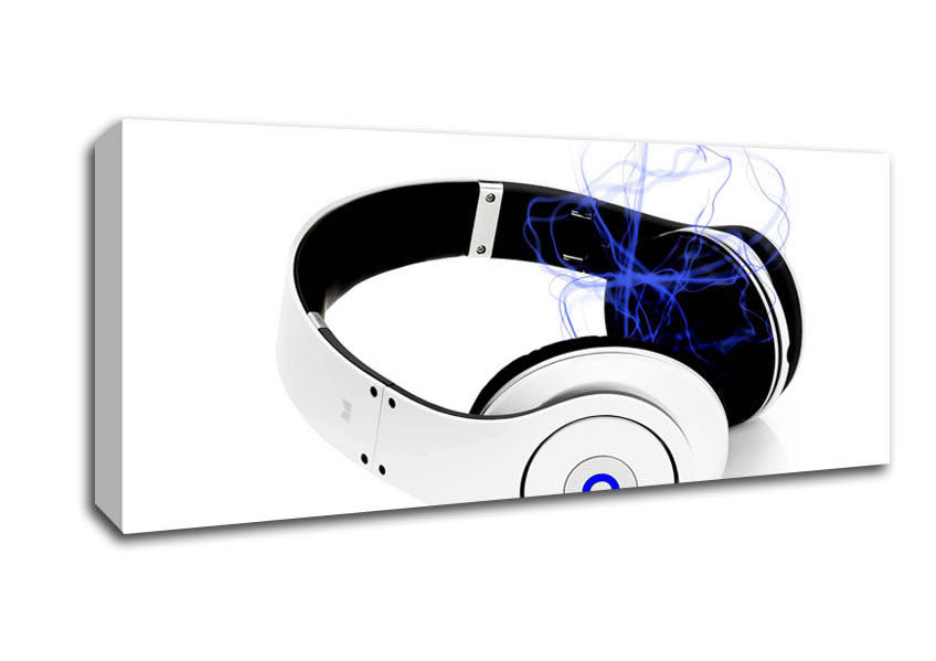 Picture of Sounds From The Headset Panoramic Canvas Wall Art