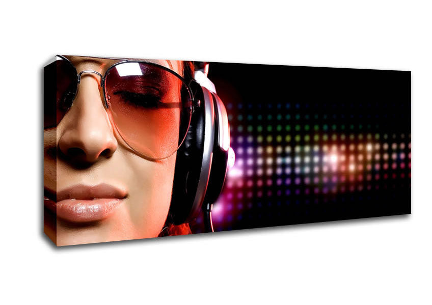 Picture of Club Music Panoramic Canvas Wall Art