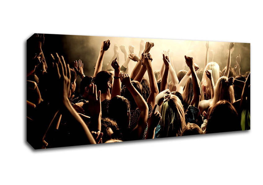 Picture of Concert Crowd Panoramic Canvas Wall Art