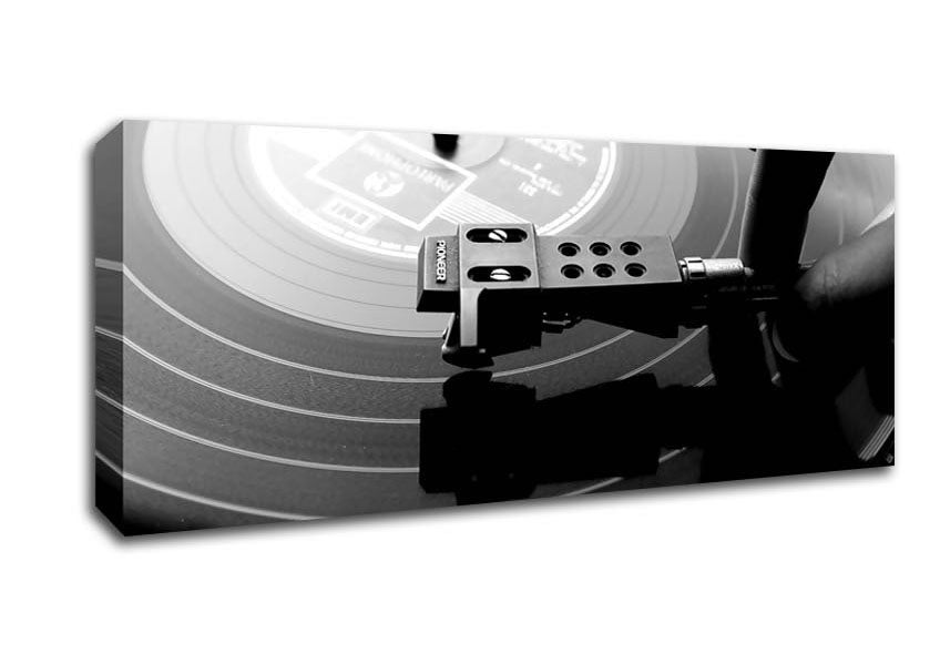 Picture of Dj Put Another Record On Panoramic Canvas Wall Art