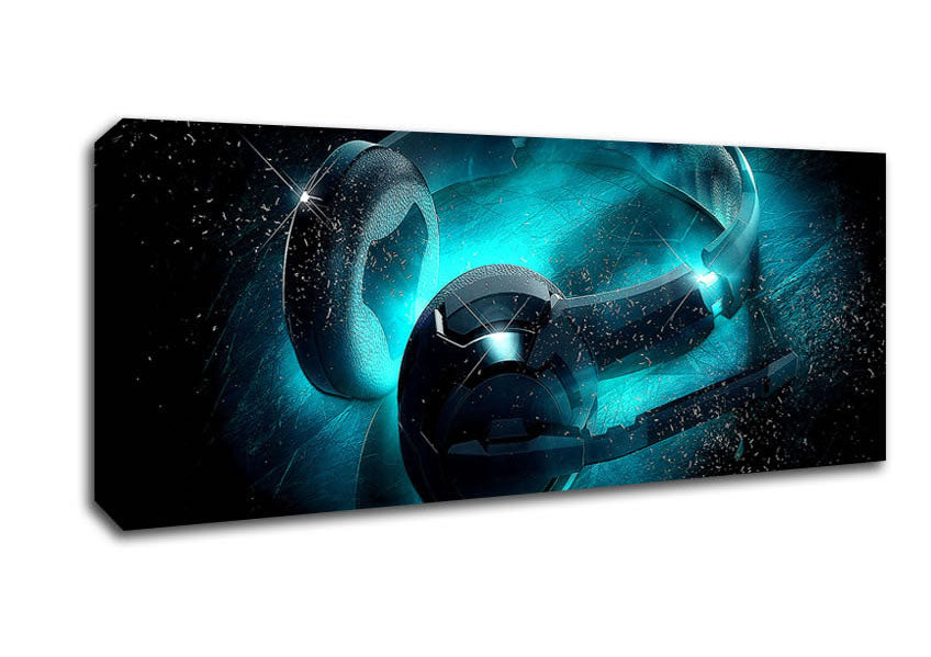 Picture of Music Is Getting Louder Panoramic Canvas Wall Art