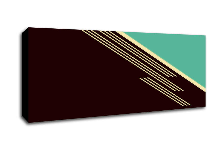 Picture of Retro Abstract Art Panoramic Canvas Wall Art
