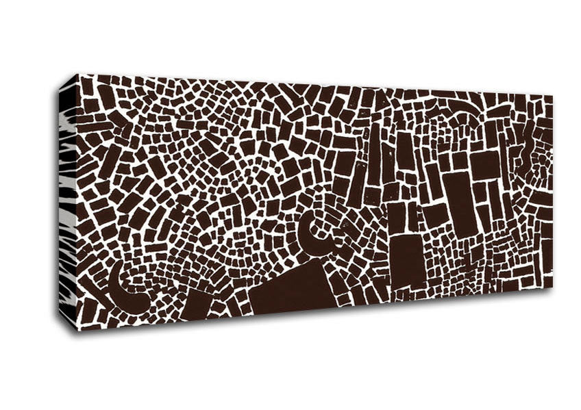 Picture of The Missing Piece Beige Panoramic Canvas Wall Art
