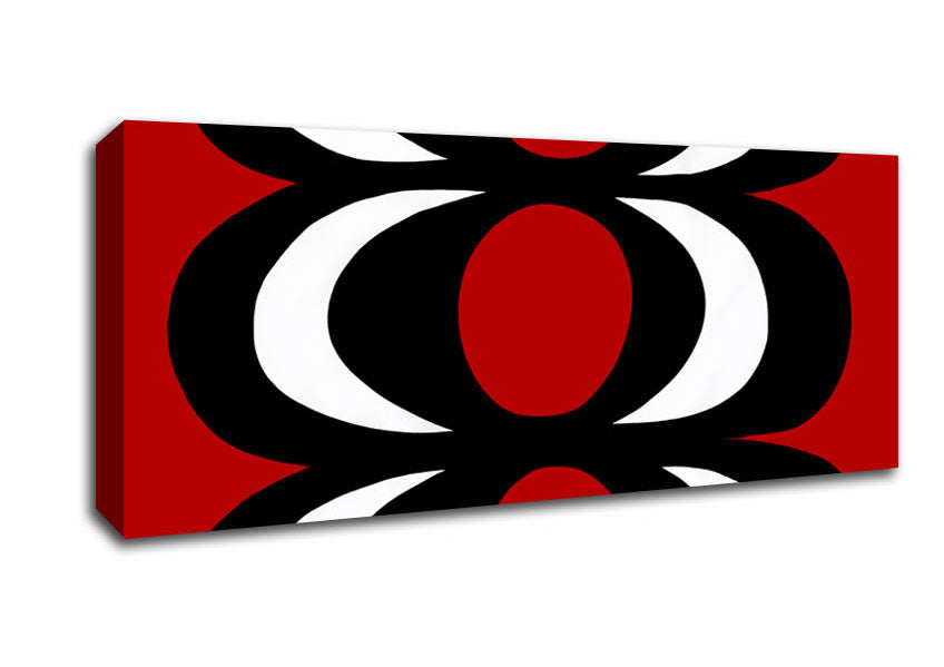 Picture of Space In Time Red Panoramic Canvas Wall Art