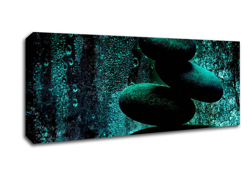 Picture of Dark Rocks Panoramic Canvas Wall Art