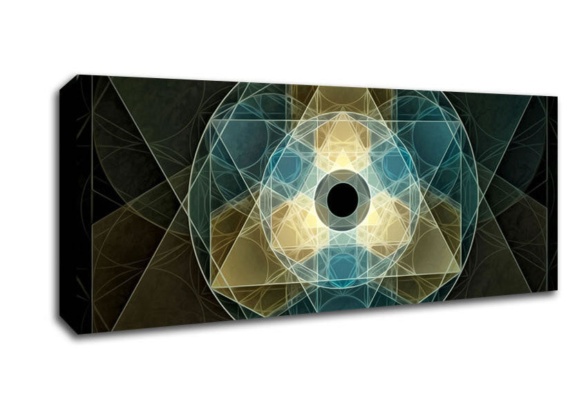 Picture of Sacred Pyramids Panoramic Canvas Wall Art