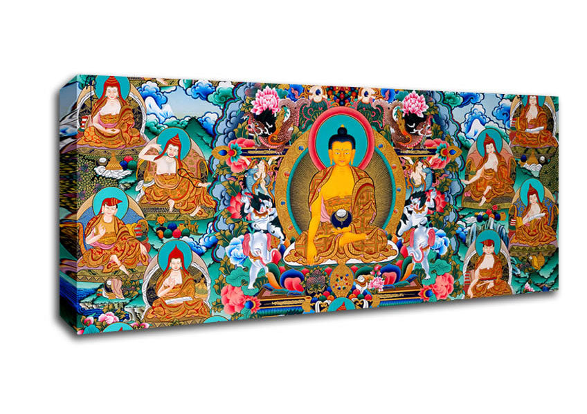 Picture of Tibetan Gods Panoramic Canvas Wall Art