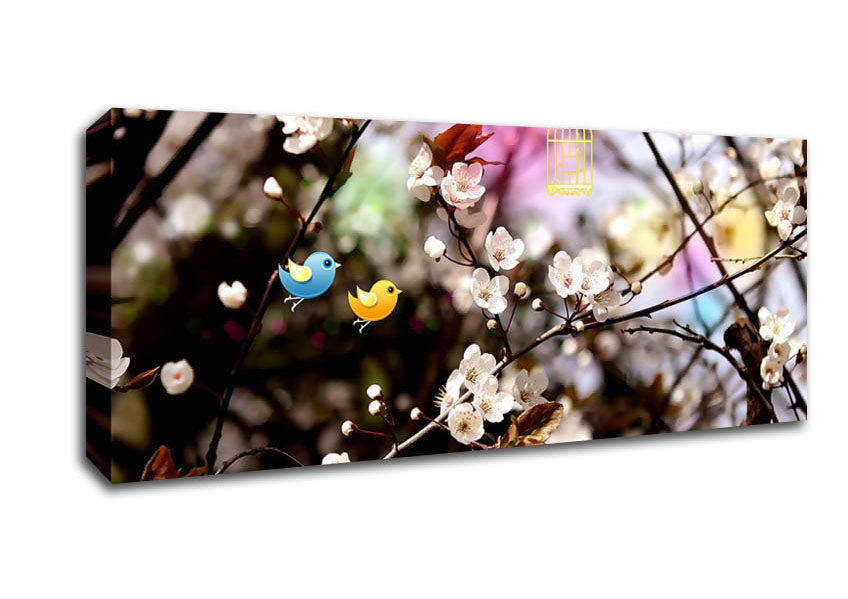 Picture of Welcome Spring Panoramic Canvas Wall Art