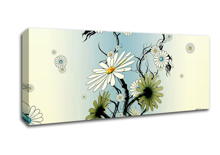 Picture of Daisy Chain Skies Panoramic Canvas Wall Art