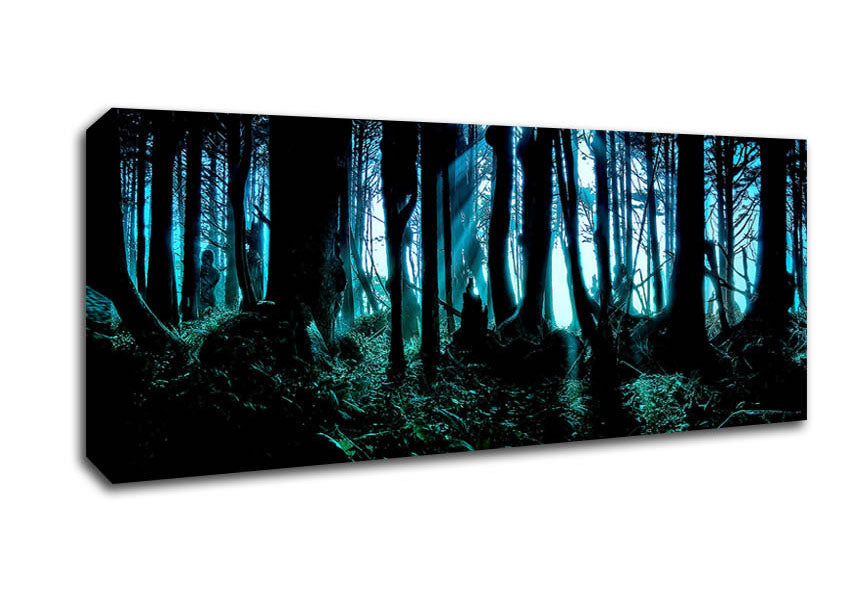 Picture of Mysterious Forest Panoramic Canvas Wall Art