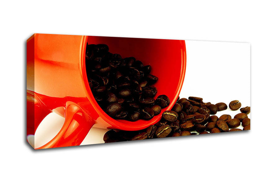 Picture of Coffee Bean Magic Panoramic Canvas Wall Art