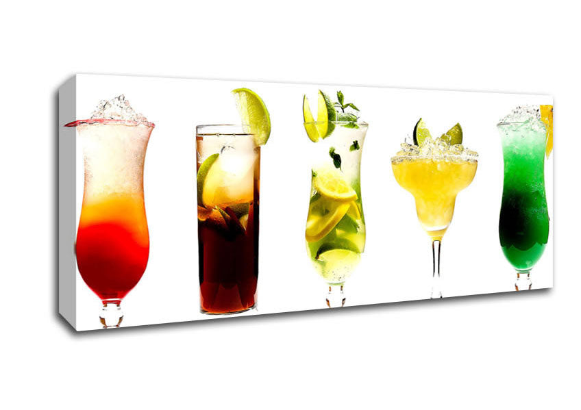Picture of Cocktails For The Ladies Panoramic Canvas Wall Art