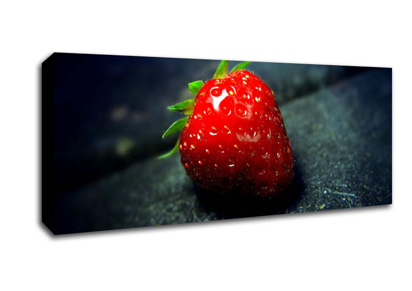 Picture of Strawberry Seeds Panoramic Canvas Wall Art
