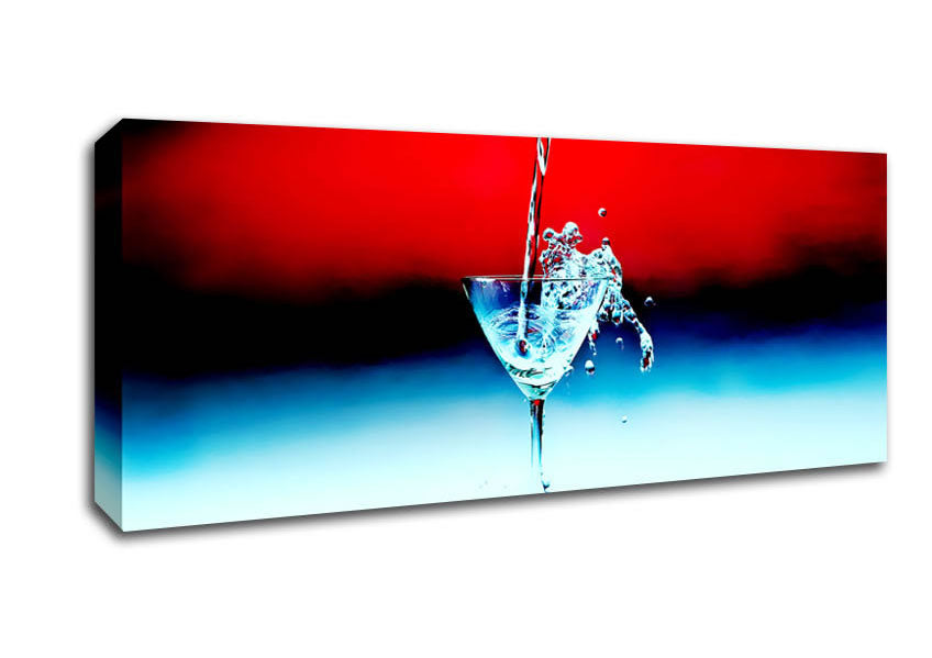 Picture of Cocktail Splash Panoramic Canvas Wall Art