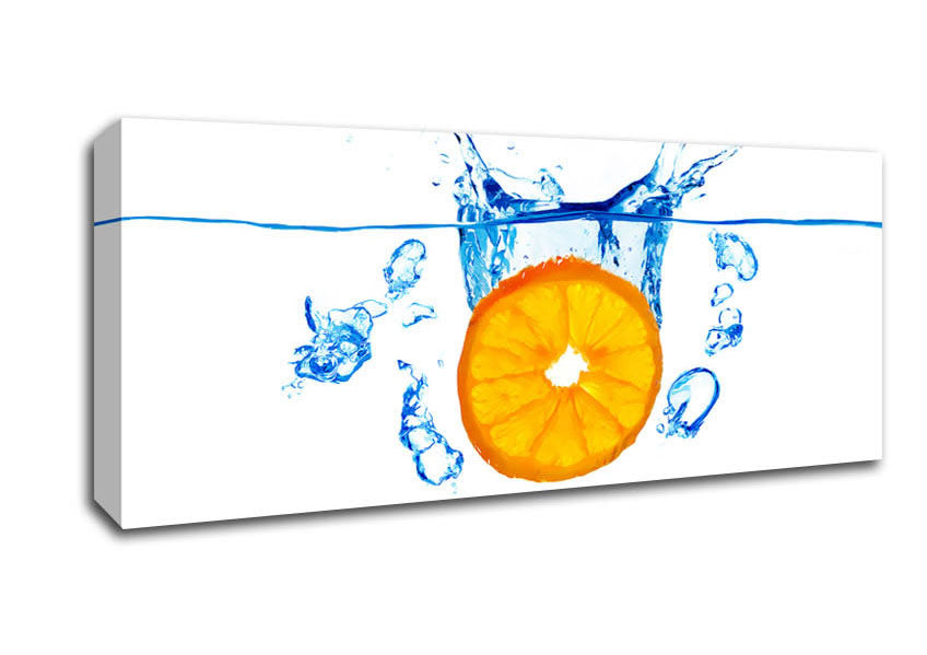 Picture of Orange Splash Panoramic Canvas Wall Art