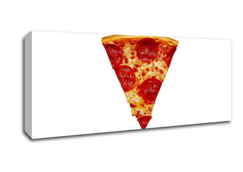Picture of Pizza Slice Panoramic Canvas Wall Art