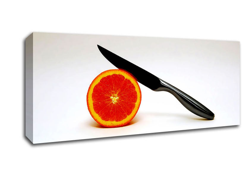 Picture of Orange Segment Panoramic Canvas Wall Art