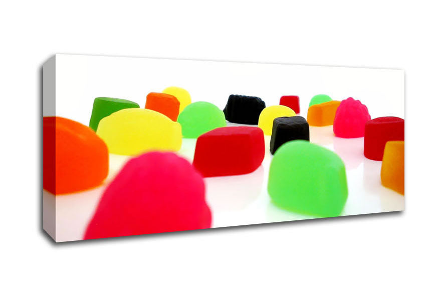 Picture of Juicy Winegums Panoramic Canvas Wall Art