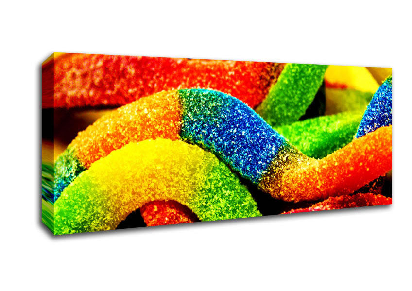 Picture of Fizzy Snakes Panoramic Canvas Wall Art