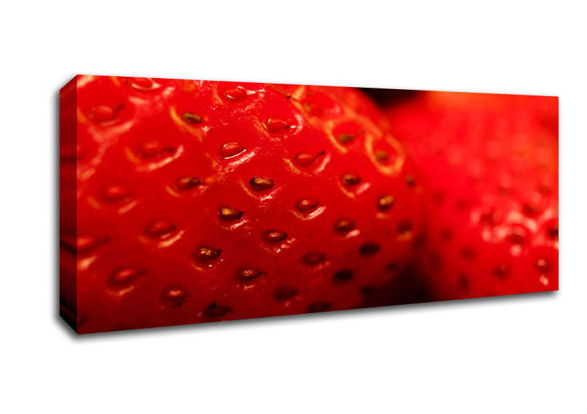 Picture of Strawberry Treat Panoramic Canvas Wall Art