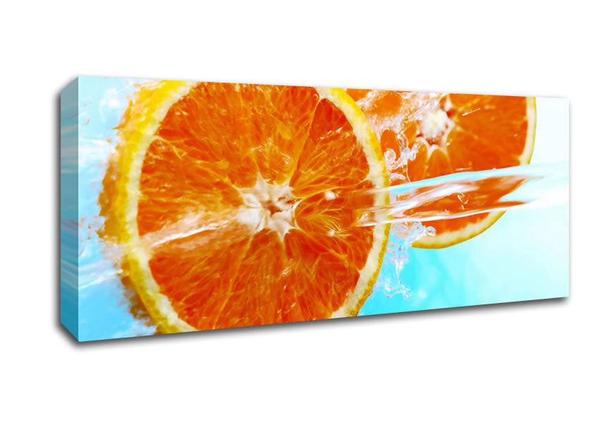 Picture of Orange Sun Panoramic Canvas Wall Art