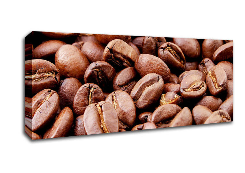 Picture of Coffee Beans Panoramic Canvas Wall Art