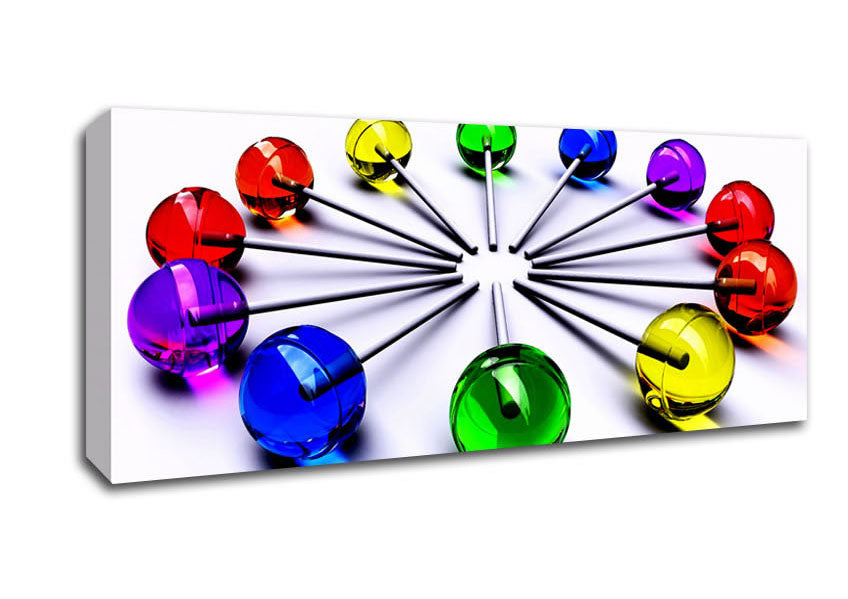 Picture of Lollypop Madness Panoramic Canvas Wall Art