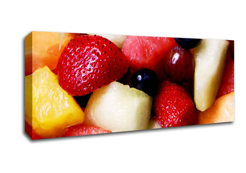 Picture of Summer Fruit Selections Panoramic Canvas Wall Art