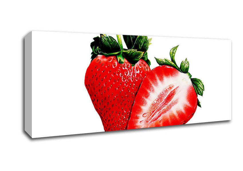 Picture of Strawberrys Panoramic Canvas Wall Art