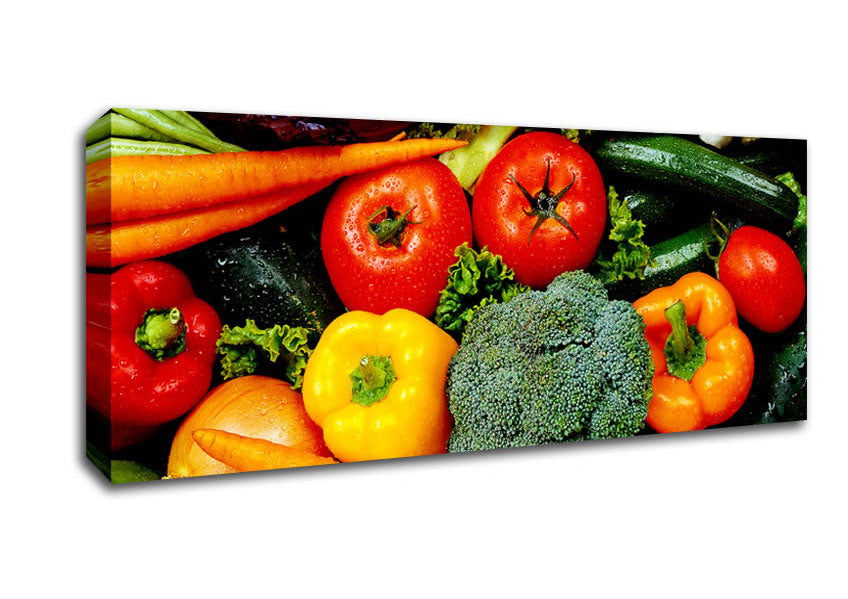 Picture of Vegetable Supreme Panoramic Canvas Wall Art