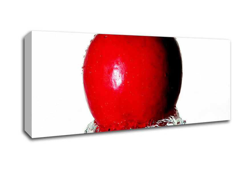 Picture of Red Apple Wave Panoramic Canvas Wall Art