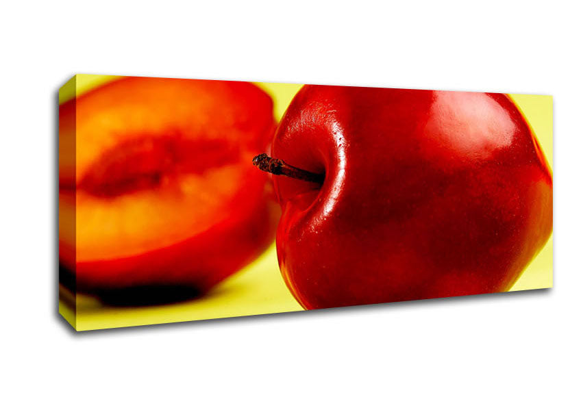 Picture of Stunning Red Peach Panoramic Canvas Wall Art