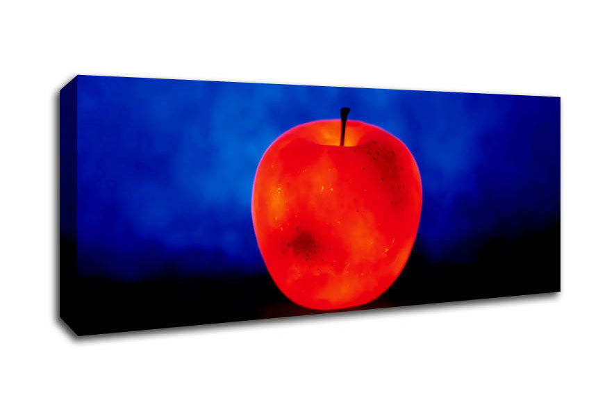 Picture of Red Apple Glow Panoramic Canvas Wall Art