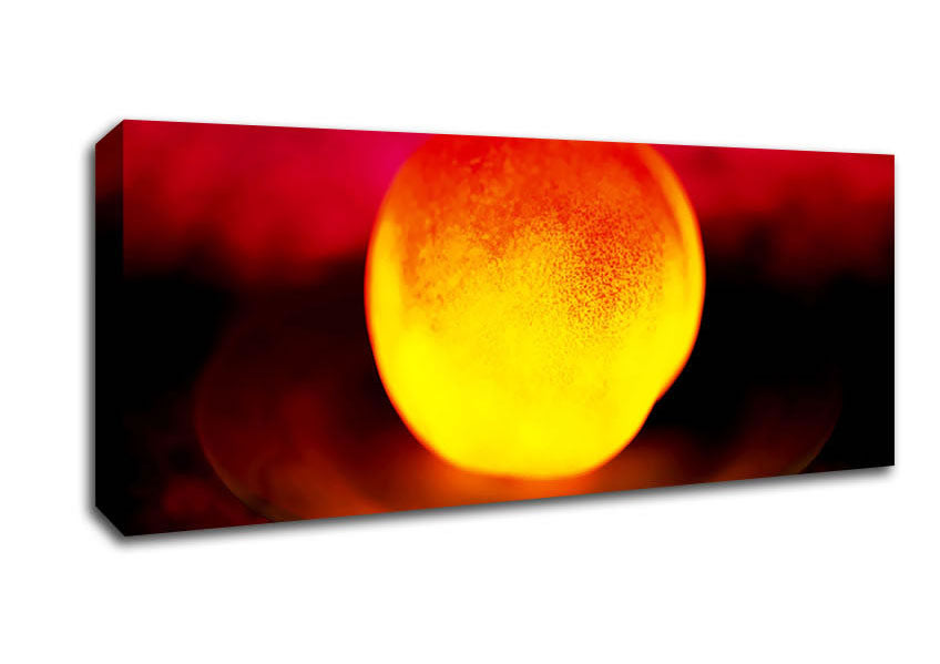Picture of Peach Glow Panoramic Canvas Wall Art