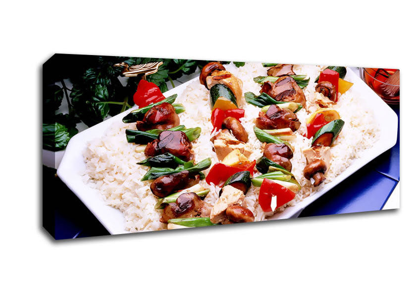 Picture of Kebab Platter Panoramic Canvas Wall Art