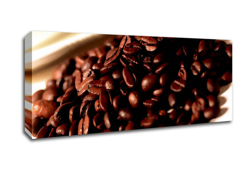 Picture of Coffee Bean Display Panoramic Canvas Wall Art