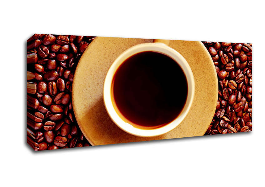 Picture of Coffee Bean Galour Panoramic Canvas Wall Art