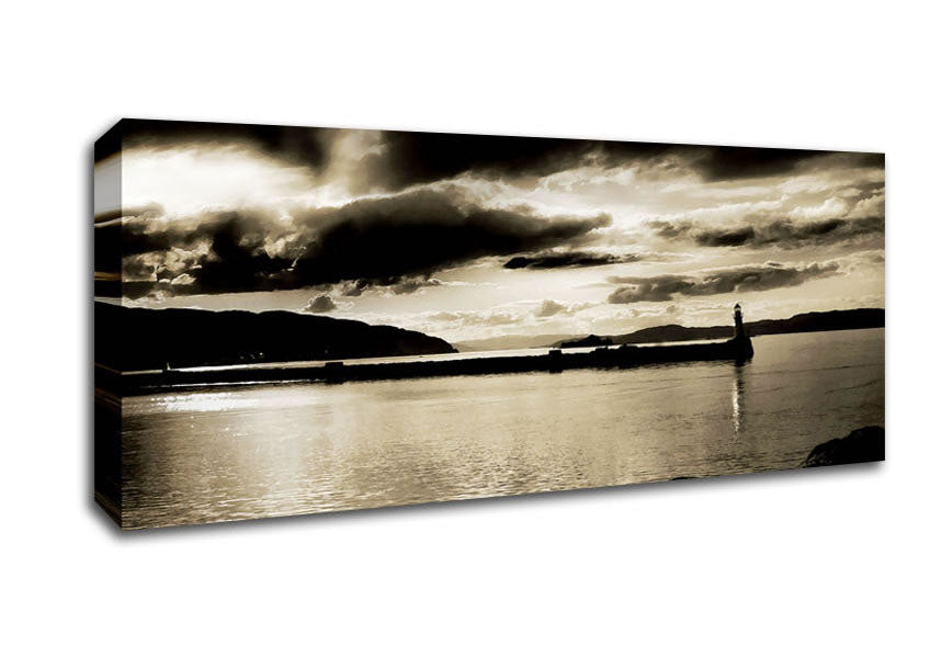 Picture of Storms Over The Loch Panoramic Canvas Wall Art