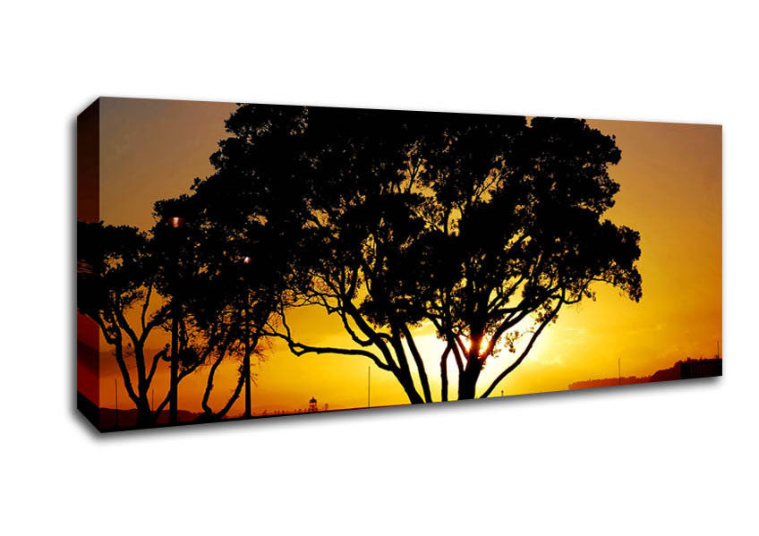 Picture of The Hidden Sun Panoramic Canvas Wall Art