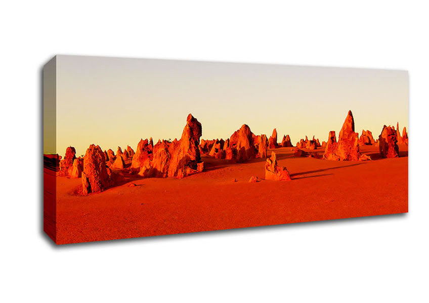 Picture of The Desert Rocks Panoramic Canvas Wall Art