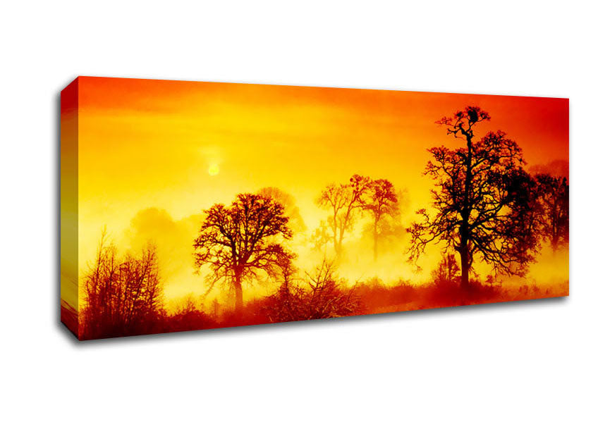 Picture of The Trees Awake Panoramic Canvas Wall Art