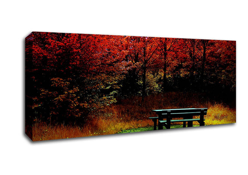 Picture of The Secret Garden Hideaway Panoramic Canvas Wall Art