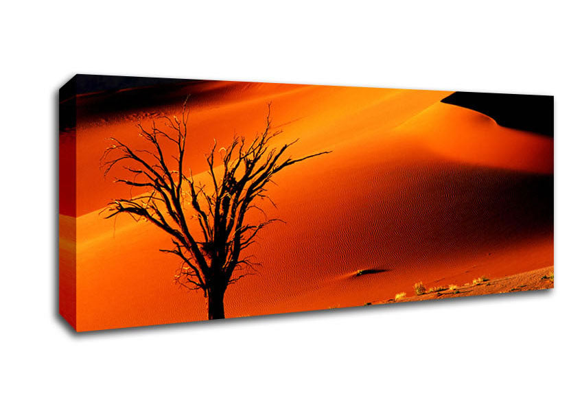 Picture of Red Desert Tree Panoramic Canvas Wall Art