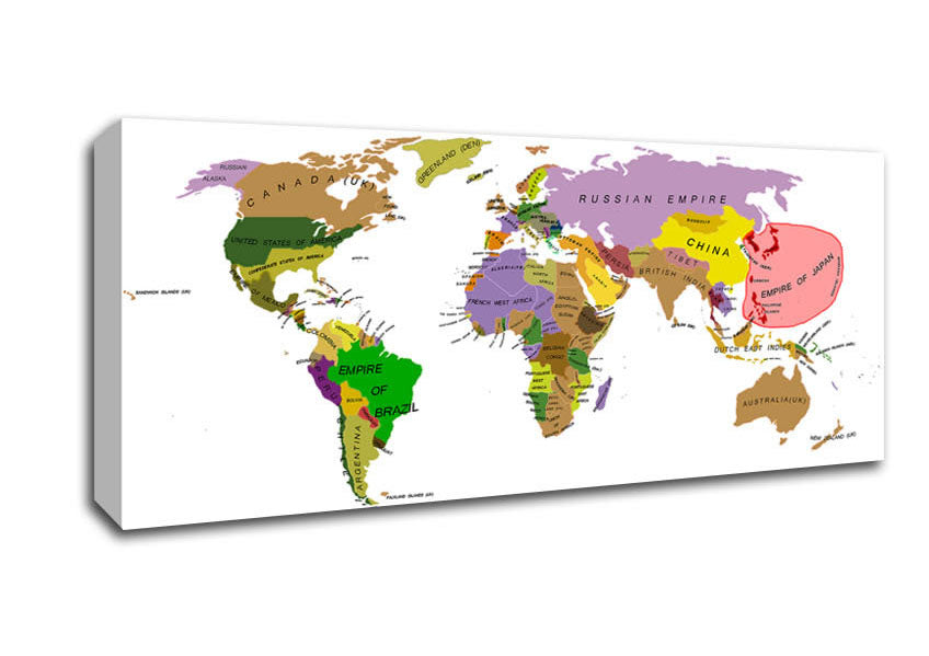Picture of World Of 1914 Panoramic Canvas Wall Art