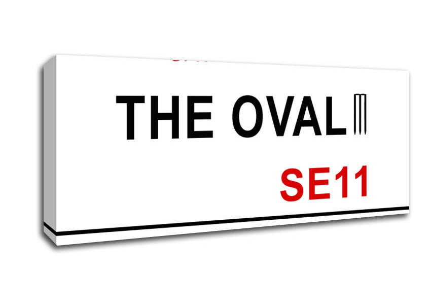 Picture of The Oval Signs Panoramic Canvas Wall Art
