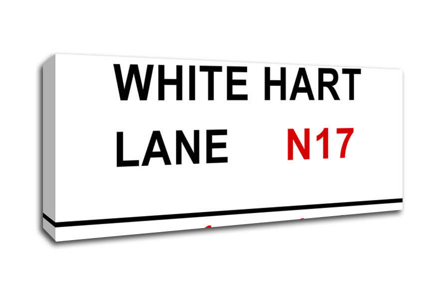 Picture of White Hart Lane Signs Panoramic Canvas Wall Art