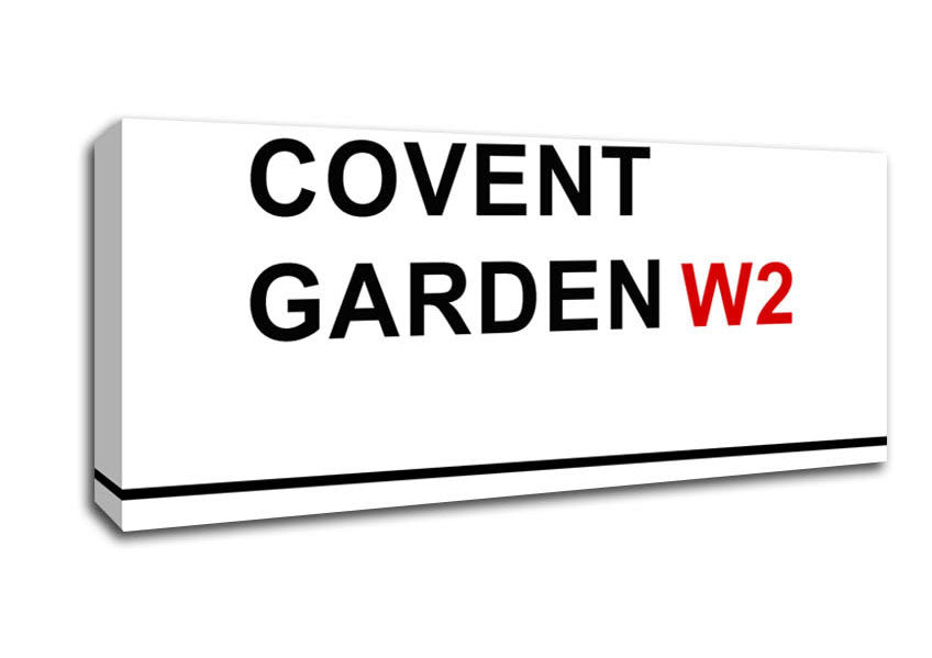 Picture of Covent Garden Signs Panoramic Canvas Wall Art